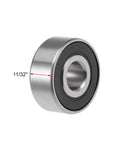 Deep Groove Ball Bearings 1603-2RS Five Sixteenth by Seven Eighth by Eleven Thirty Second Inch Double Sealed Chrome Steel GCr15
