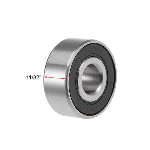 Deep Groove Ball Bearings 1603-2RS Five Sixteenth by Seven Eighth by Eleven Thirty Second Inch Double Sealed Chrome Steel GCr15