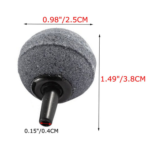 High Temperature Sintered Air Stone Cylinder Diffuser For Fish Tanks 0.98 Inch Bubble Diffuser For Nano Air Pumps 4mm Inlet