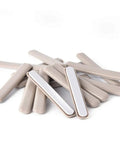 16 Piece Self Stick Furniture Sliders For Carpet Floors Straight Up Heavy Duty Reusable Moving Pads With Tough Adhesive Backing stacked on white background.