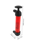 Automotive Fluid Extractor Pump 2 Piece Set Manual Oil Change Transfer For Cars Brake Fluid And Engine Oil Multi Vehicle Use Easy Change Tool Great For Home Garages And Pro Shops red hand pump, 22.5cm tall