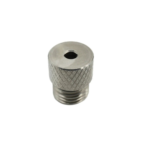 Single unit from 8 Piece Stainless Steel Drill Bushing Set With 3 To 10mm Inner Diameters And M14x1.5 Threads For Precise Drilling And Rock Solid Grip.