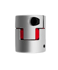 Aluminum Alloy Plum Flexible Shaft Coupling For CNC Servo Motors, Zero Backlash Spider Coupler, front view