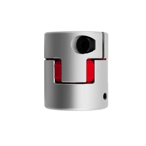 Aluminum Alloy Plum Flexible Shaft Coupling For CNC Servo Motors, Zero Backlash Spider Coupler, front view