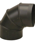 Rugged 4 Inch 28 Gauge Adjustable Elbow Black For Ductwork HVAC Piping DIY Friendly Easy Install And Durable Metal Fitting