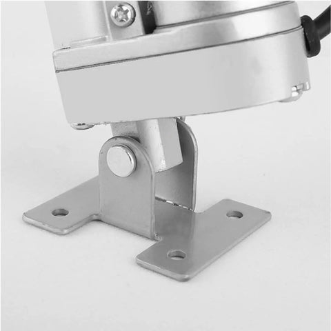 Close-up of Two Pack Linear Actuator Mounting Brackets Silver Beefy Heavy Duty Aluminum H Shape Mounts with actuator attached.