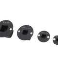 Compact Low Profile Impact Socket Adapters With Magnetic Inserts For Tight Spaces And Hard To Reach Bolts Crv Steel Drive Reducers 4 Piece Set, 1in to 1/4in