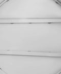 Bottom view of Iron base for Heavy Duty 220 LB Capacity 20 Inch Round Mannequin Display Pedestal Stand in White.