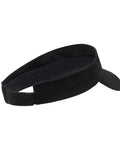 Sport Sun Visor Baseball Cap Adjustable Empty Top Cotton Hat For Men And Women Dark Black UV Protection Lightweight One Size Fits Most