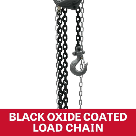 2 Ton Hand Chain Hoist With 30 Foot Lift For Industrial Rigging Built Tough For The Job Heavy Duty Alloy Steel Hooks