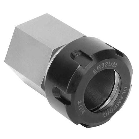 ER32 Collet Block for Lathe and CNC Engraving Machines, Chuck Collet Holder with Hex Block, Built To Last Hardened Tool Steel Construction