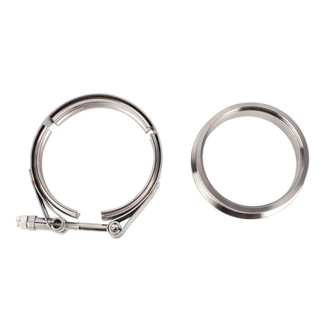 Beefy Turbocharger Assembly 5449G Stainless Steel V Band 0.72 A/R IWG T3 Adapter components on white background