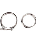 V-band flange and clamp for Dual Ceramic Bearing Turbocharger with 9-Blade G-Aero billet compressor and Inconel 713C turbine wheel.