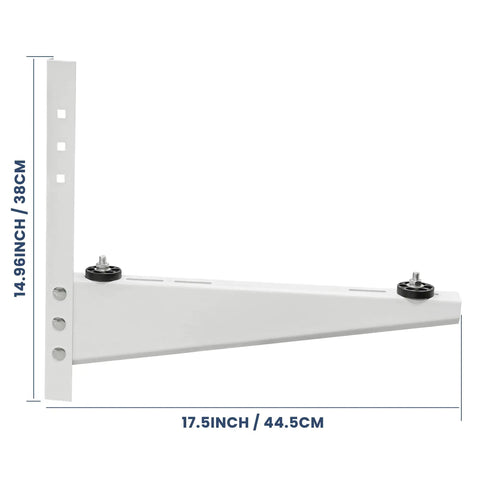 Side view of Heavy Duty Mini Split Wall Mount Bracket Built Tough For 9000-18000 BTU Ductless ACs And Heat Pumps