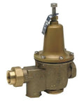 Homeowners Love That This Heavy Duty Water Pressure Reducing Valve Cuts Line Pressure Fast Solid Lead Free Brass Rig 1/2 Inch Pipe Size With Fnpt Threading 30 Psi Default Setting Adaptable 10 To 35 Psi Total Game Changer For Plumbing Fixes, showing a close-up of the brass valve with FNPT threading.