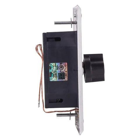 Side view of Spring Wound In Wall Twist Timer With Metal Plate For Auto Shutoff Of Lights And Motors 15 Minute Countdown