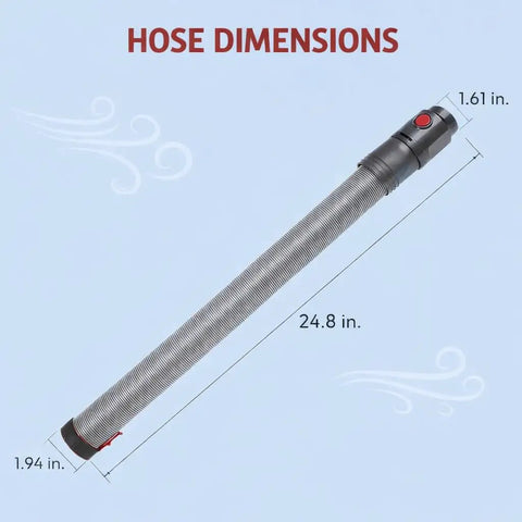 Stretch Hose Attachment For Dyson Upright Vacuums DC40 DC41 DC65 UP13 UP14 UP20 Grey Red Flexible Reach Snag Free Cleaning Accessory