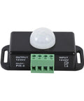 Motion Sensor Light Switch For Indoor Use Auto On Off DC 12V 24V Motion Activated Controller For LED Light Strips Smooth Flicker Free Output Infrared Detection, PIR-8