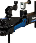 Pro Grade Wall Mount Bike Stand With Heavy Duty Clamp And Locking System, Shop Quality Repair Stand in blue and black
