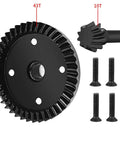 RC Gearbox Differential Gear Set 43T 10T Steel Gears For 1/8 Scale 4WD Sledge Off Road Truck Upgrade Part Beefed Up CNC Machined
