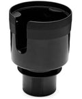 Black Car Cup Holder Expander With Adjustable Base For 3.4 To 3.8 Inch Bottles, Securely Holds Yeti Rambler, Hydro Flask, And Nalgene Mugs.