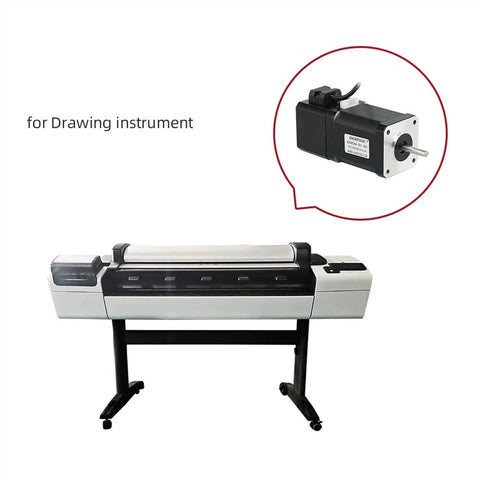 CNC engraving machine on a black wheeled stand with a white body