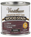 Top Shelf Fast Dry Wood Stain For Furniture And Cabinetry In Classic Black Cherry Shade, 0.5 pint can for quick application.