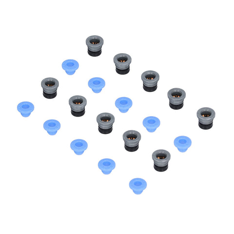 10 Piece Pneumatic Valve Connector Heads For Extruder 3D Printer Accessories PTFE ECAS04 with blue and black components