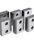Anbull 6 Pcs Electric Rebar Cutter Replacement Blades for 5/8 Inch and 16mm size, D2 steel blades with sharp chamfered edges.