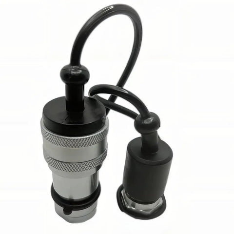 3/8 Inch NPT ISO 7241-B Hydraulic Quick Connect Coupler Set With Dust Caps And Quick Release Disconnect, Heavy Equipment Replacement Kit