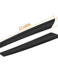 Black windshield A-pillar trim molding set, two pieces about 32.7 in for Kia Soul 2010–2013, front outer right and left driver