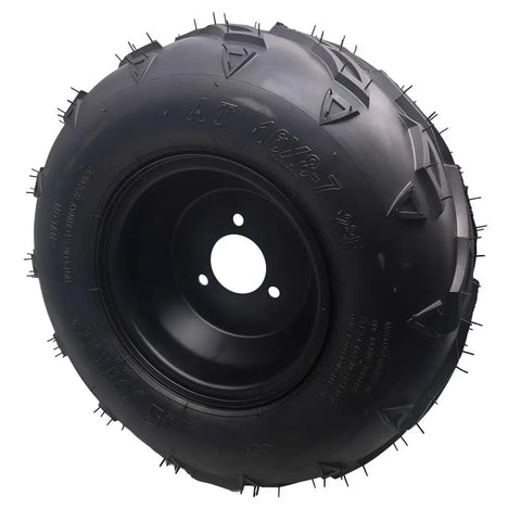 Beefy 16x8-7 ATV Tire With Rim For 50-125cc Go Kart Mini Bike Replacement Wheel Set Fits 8 Inch Rim Off Road All Terrain Tire