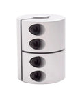 Rigid Clamp On Motor Shaft Coupling 32mm Diameter 45mm Length 15mm To 15mm Bore Aluminum Alloy Shaft Connector