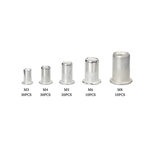 Game Changing Aluminum Rivet Nuts And Nutsert Inserts Rock Solid Anti Rust Threaded Fasteners With Pro Install Tool Kit That Gets The Job Done Right For Shops And Garages