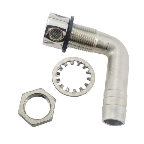 316 Stainless Steel Marine Grade Boat Fuel Vent Universal 90 Degree Flush Mount Fuel Gas Tank Vent For Five Eighth Inch Hose