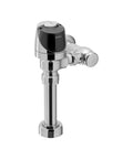 Slick Sensor Operated Commercial Toilet Flushometer, 1.28 GPF Low Flow, Sleek Polished Chrome Finish plumbing fixture.