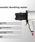 Tough As Nails Pneumatic Steel Strapping Machine Split Banding Tool with locking width 32mm and weight 3.1kg.