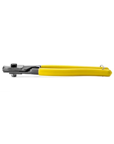 Heavy Duty 8 Inch Steel Wire Cutter and Manganese Alloy Cable Pliers Cuts 1/4 Inch Wire Like Butter No Fuss Pro Grade rope cutter with yellow handles.