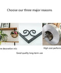 Three images showcasing Heavy Hitter Cast Iron Corner Bracket With Ridiculously Strong Wall Mount Legs, wood shelf, black bracket, metal coil.
