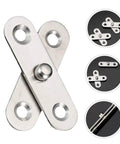360 Degree Rotatable Hidden Door Pivot Hinges Set Stainless Steel For Secret Door Applications Concealed Door Hardware Kit