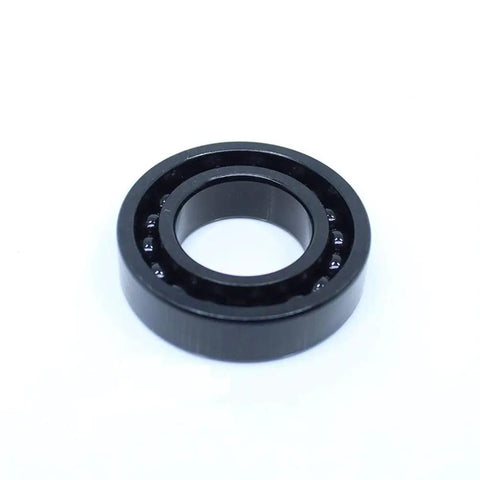 Top Notch Rugged High Temperature Thin Section Ball Bearing 17x35x8mm TB16003 on a white background, showcasing black steel rings.