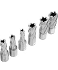 Built Tough Hss Annular Cutter Set With 13 Piece Ring Cutting Tools featuring various sizes of steel drill bits