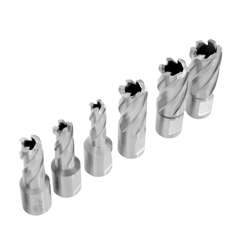 Built Tough Hss Annular Cutter Set With 13 Piece Ring Cutting Tools featuring various sizes of steel drill bits