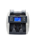 Front view of Heavy Duty Cash Counter Machine With Smart Fake Bill Detector Led Display Quick Bill Processor supports multiple global denominations.
