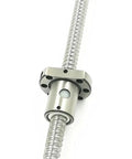 Pro Grade 400mm Ball Screw With Unprocessed End And No Side End Support, 1 Pc 1204 Ball Nut For Engraving Machines, CNC Parts