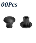 Black 5mm Shelf Peg Hole Plugs 100 Pack For Kitchen Cabinets And Furniture Easy Install No Tools Needed Durable Plastic Caps For Holes