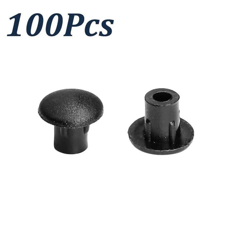 Black 5mm Shelf Peg Hole Plugs 100 Pack For Kitchen Cabinets And Furniture Easy Install No Tools Needed Durable Plastic Caps For Holes