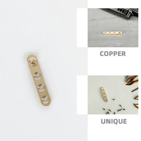 Eight Pack Copper Self Closing Pivot Door Hinges With Concealed Top And Bottom Design Heavy Duty And Secure For Commercial Use