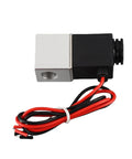 Side view of Lightning Fast 2-Way 2-Position DC 12V Solenoid Valve With Aluminum Alloy Body G1/4 Inch for industrial use