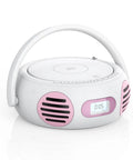 All In One Portable Boombox CD Player With Bluetooth For Home Or Outdoors Plays CDs CD R CD RW And MP3s With USB Flash Drive And AUX Input